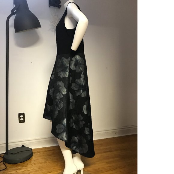 NEW PLUS SIZE Wedding Boutique LE CHATEAU Bridesmaid Floral Mesh Asymmetrical - Picture 4 of 9